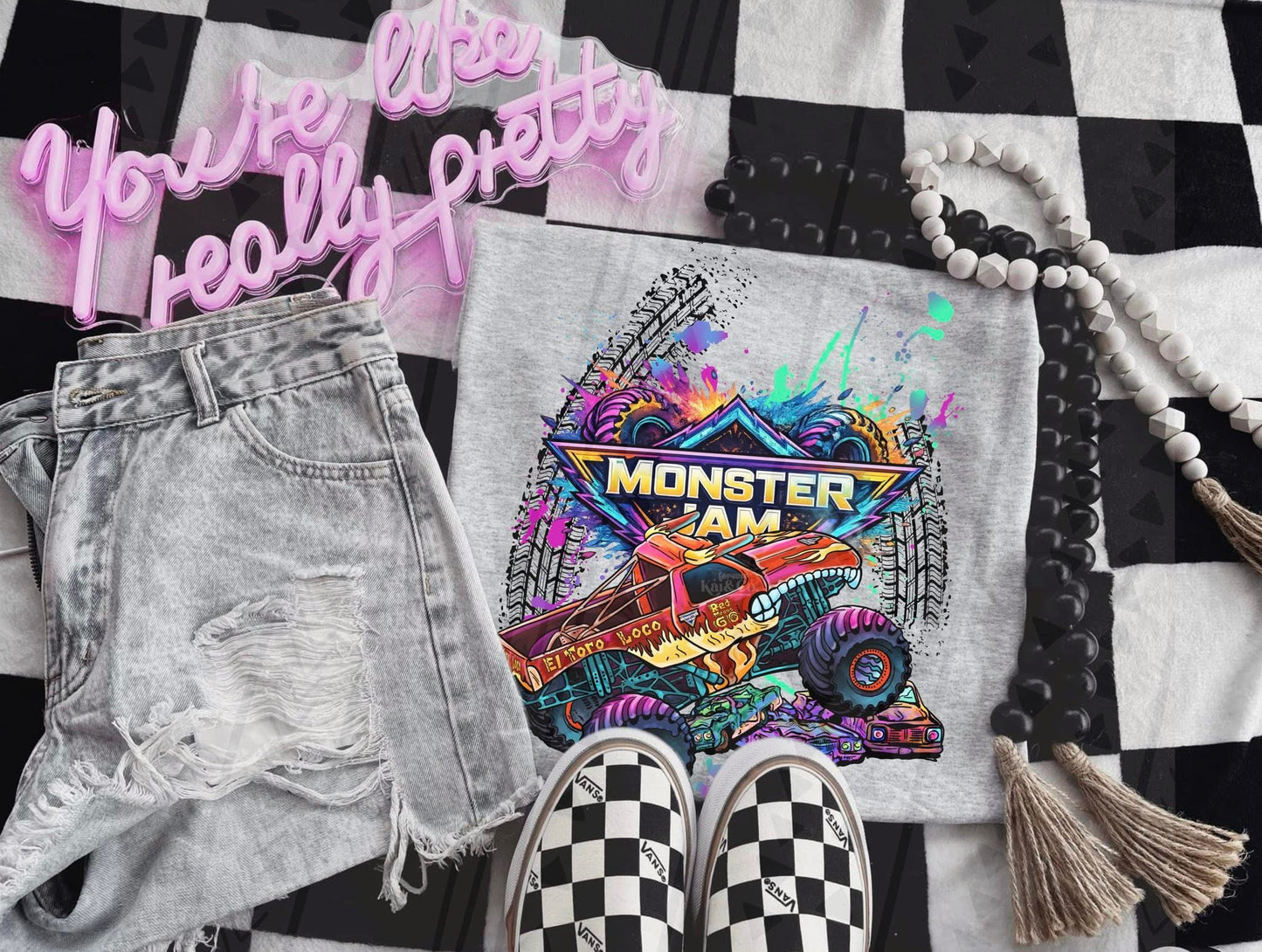 Monster Jam Truck Fan Tee – MJ Gildan Monster Truck Apparel