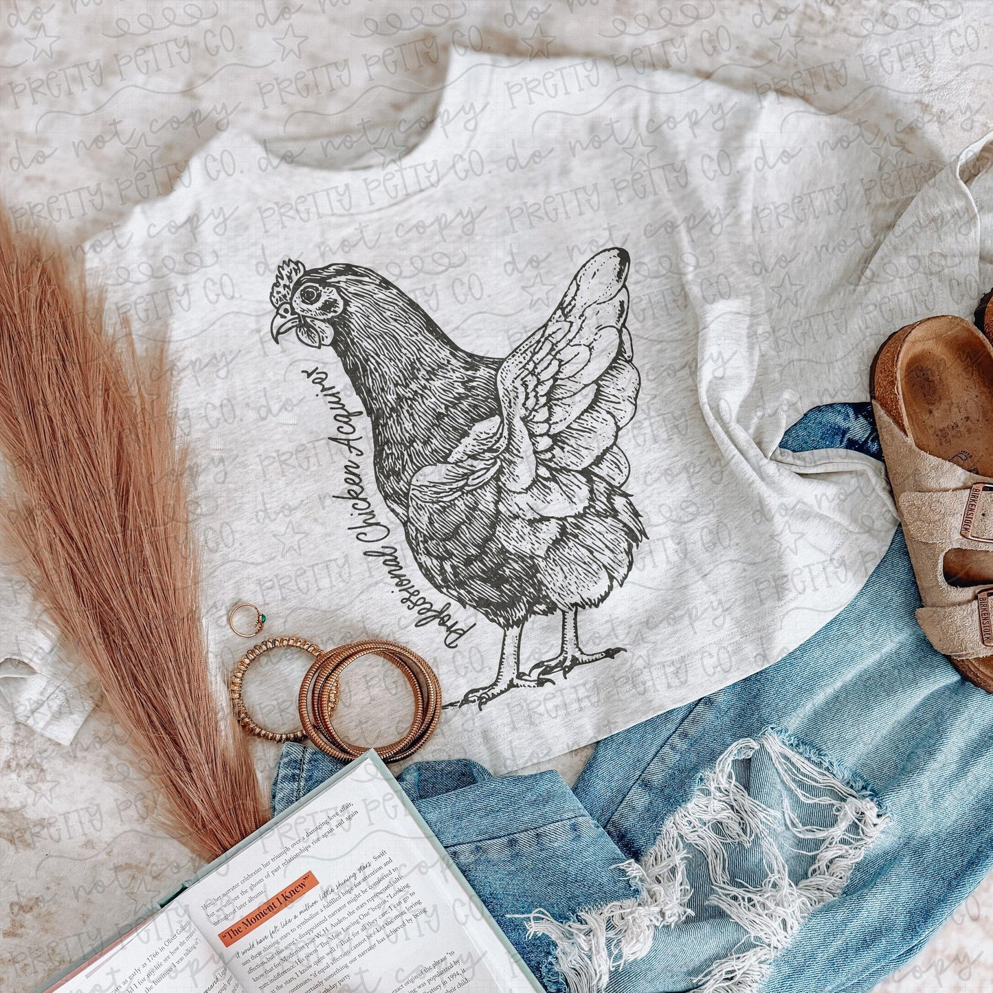 Professional Chicken Acquirer Funny Chicken Lover Tee