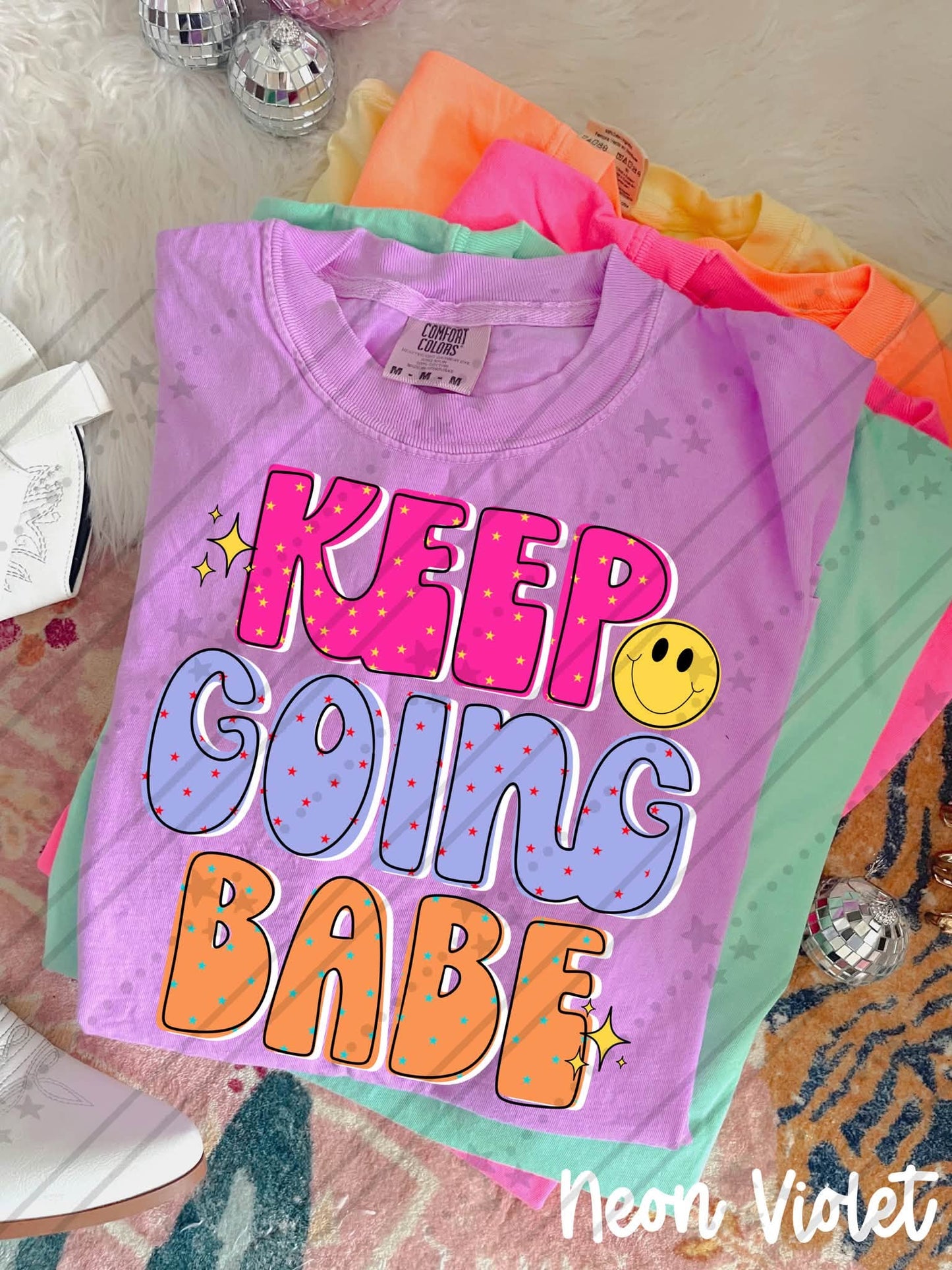 Keep Going Babe Shirt | Inspirational Graphic Tee | Motivational Quote Shirt | Positive Mindset Apparel | Encouragement Gift