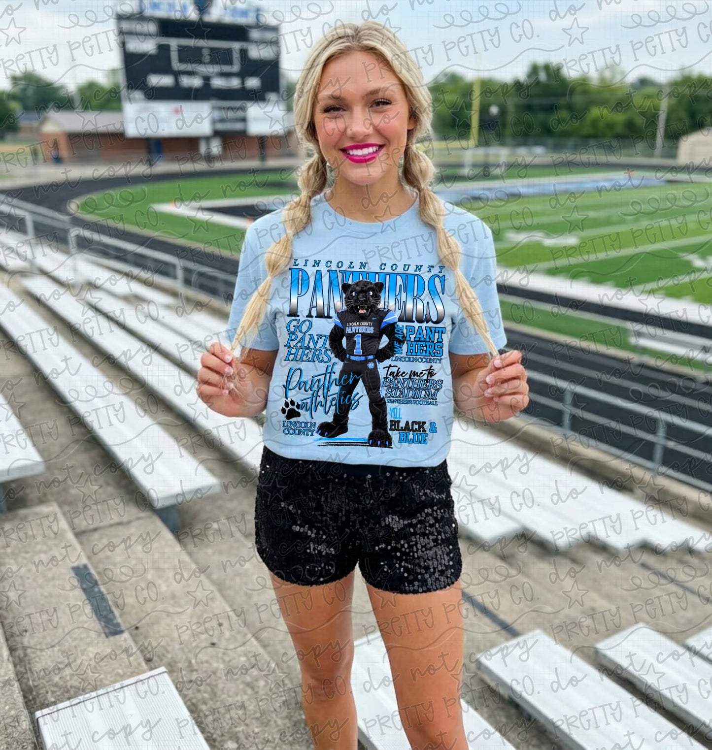 Lincoln County Panthers Shirt | School Spirit Graphic Tee | Panthers Game Day T-Shirt for Students, Parents & Fans