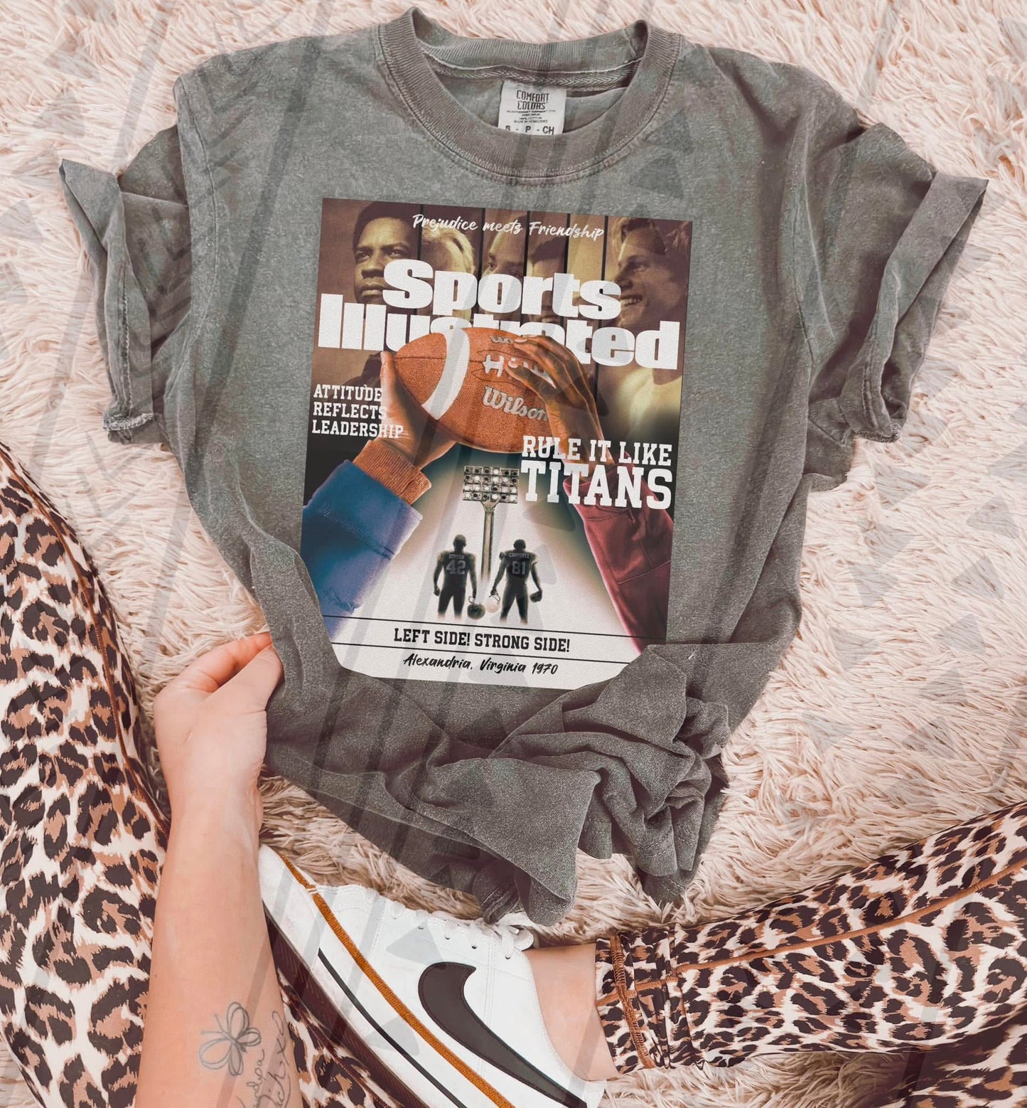 Retro Football Movie Inspired Comfort Colors T-Shirt – Vintage Magazine Cover Style Graphic Tee