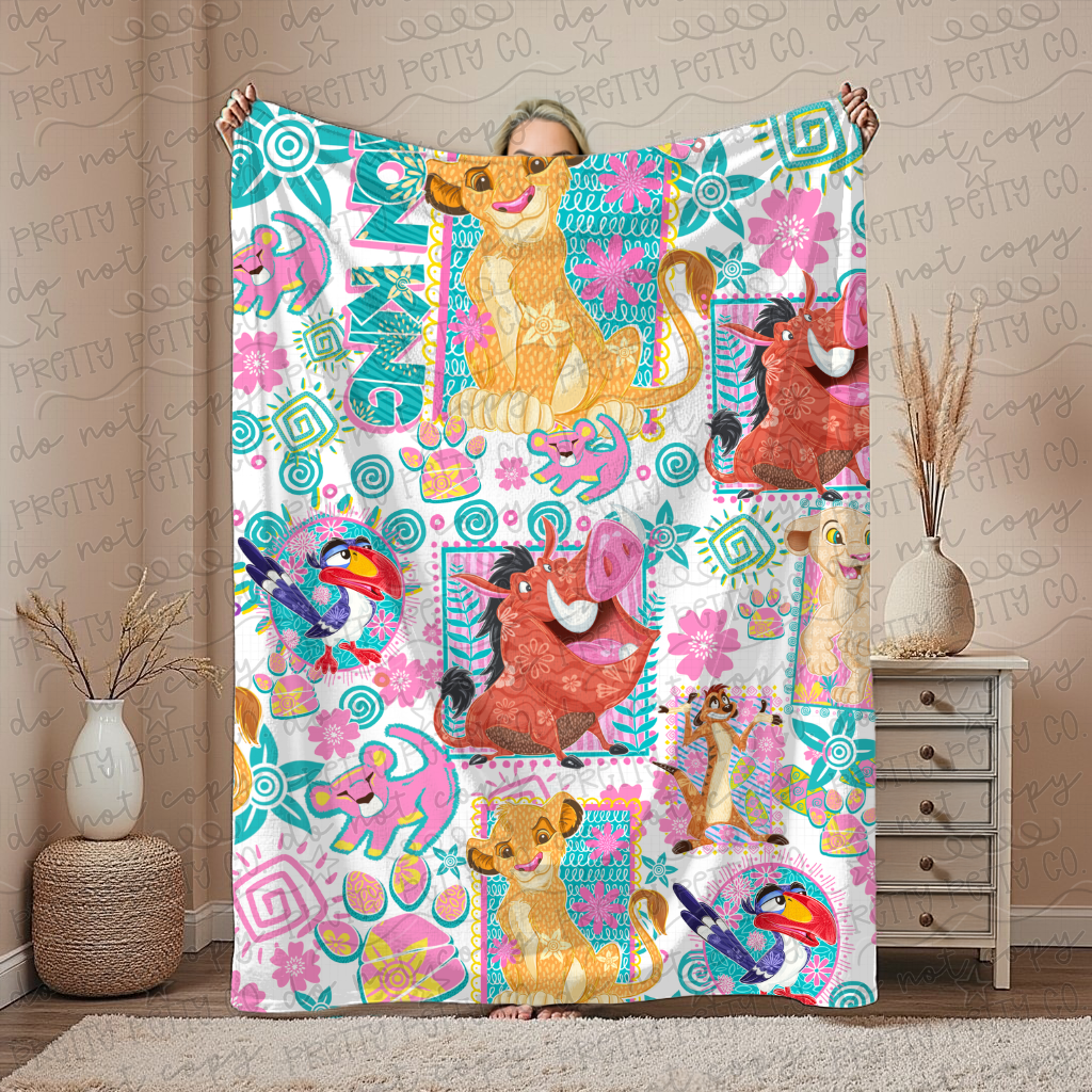 Lion King Blanket – Disney Inspired 50x60” Cozy Throw for Kids, Teens & Adults | Custom Boutique Blanket