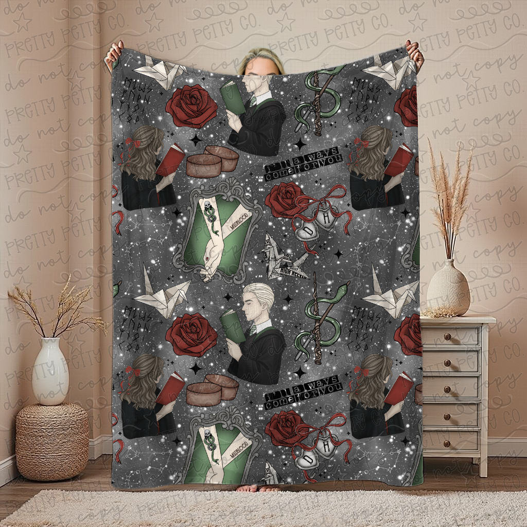 HP Inspired Blanket – 50x60” Cozy Throw for Teens & Adults | Magical Wizard Aesthetic Boutique Blanket