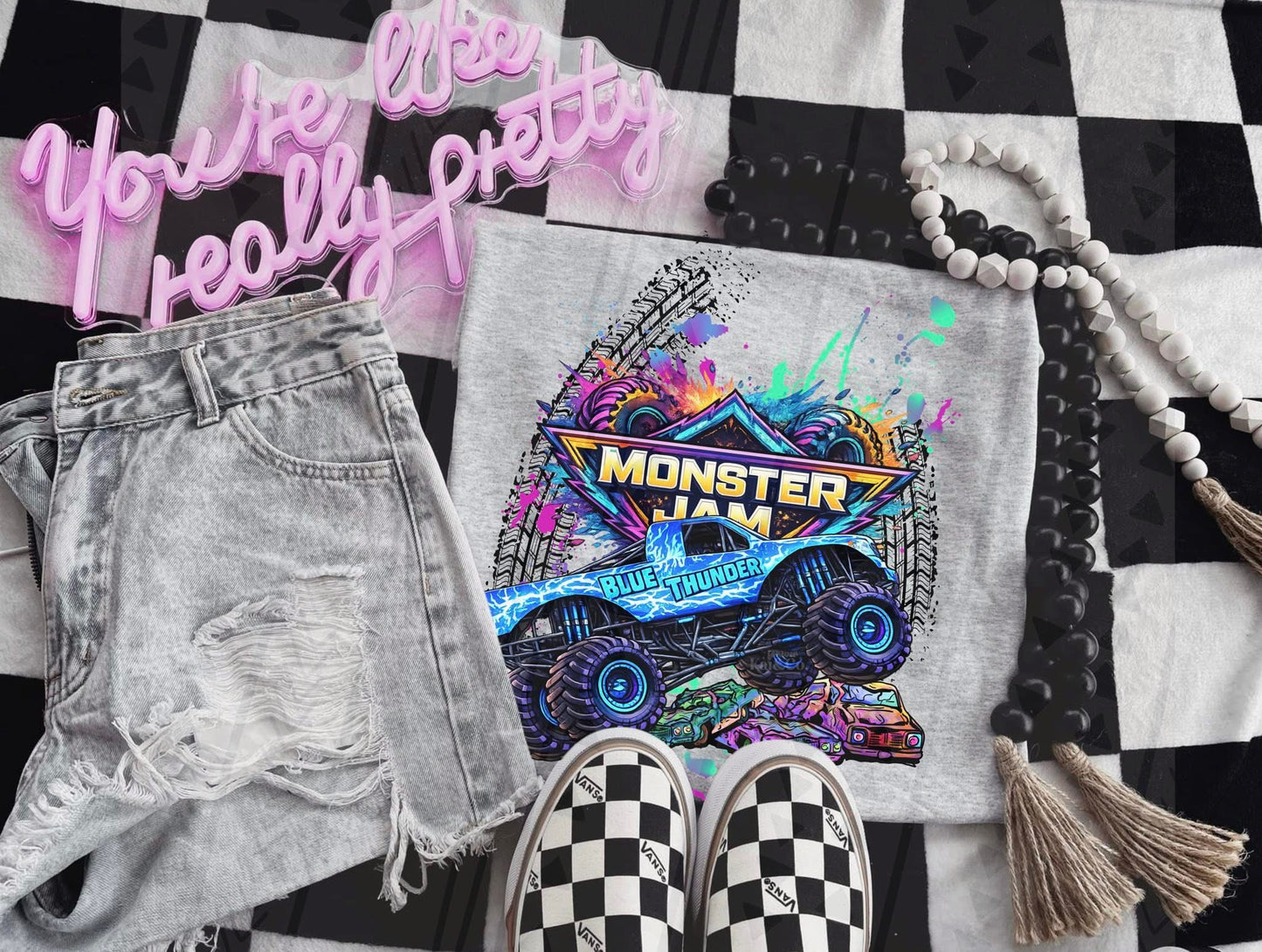 Monster Jam Truck Fan Tee – MJ Gildan Monster Truck Apparel