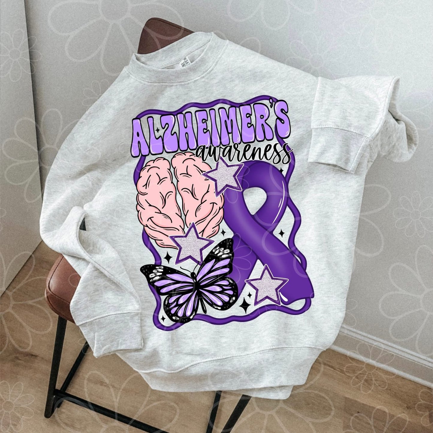 Alzheimer’s Awareness Graphic Tee – Support & Advocacy Shirt – Unisex DTF Print – Kids & Adult Size