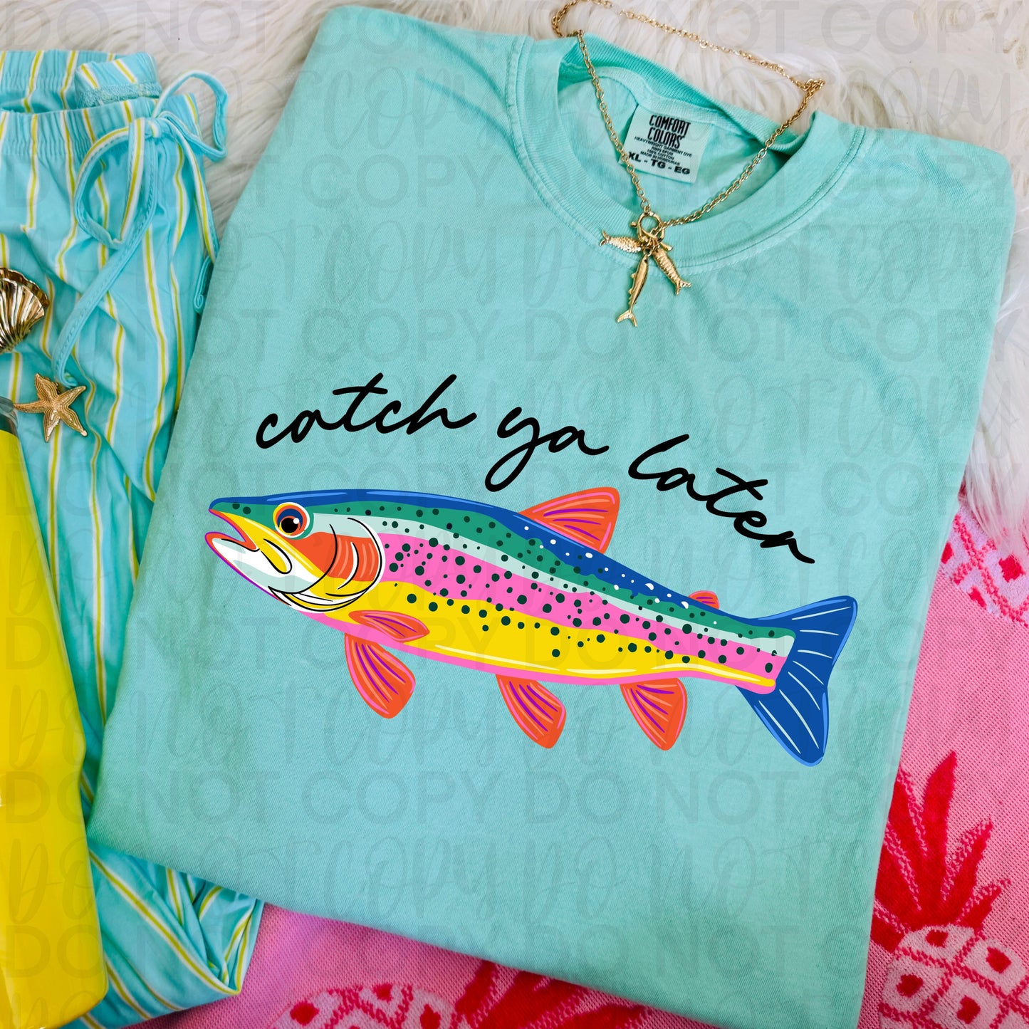 Catch You Later Graphic Tee – Comfort Colors Funny Sarcastic Shirt, Retro Casual Everyday T-Shirt