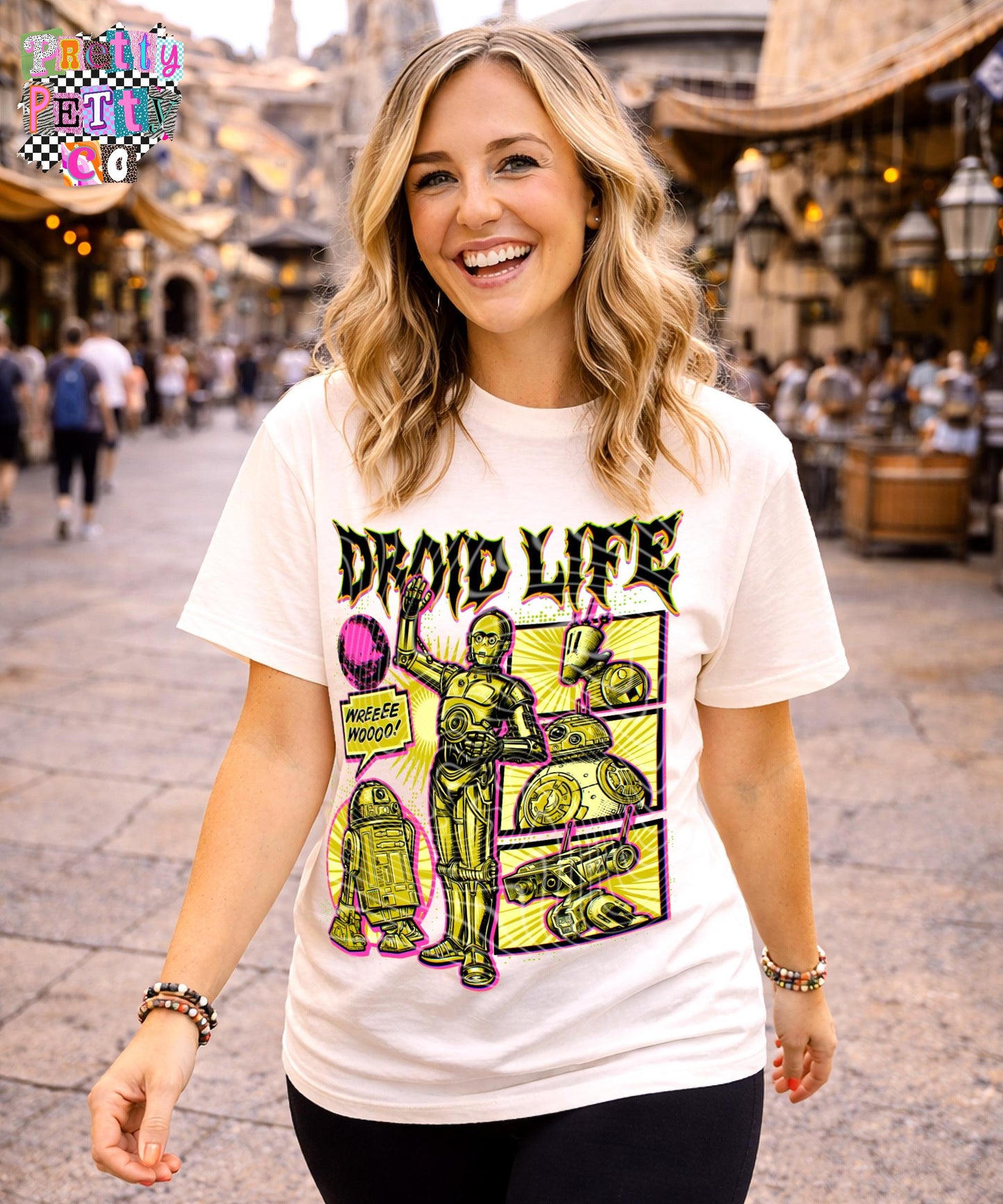 Droid Life Retro Robot Graphic Tee, Funny Sci-Fi Machine Shirt, Tech Humor Apparel, Comfort Colors, Youth & Adult Sizing