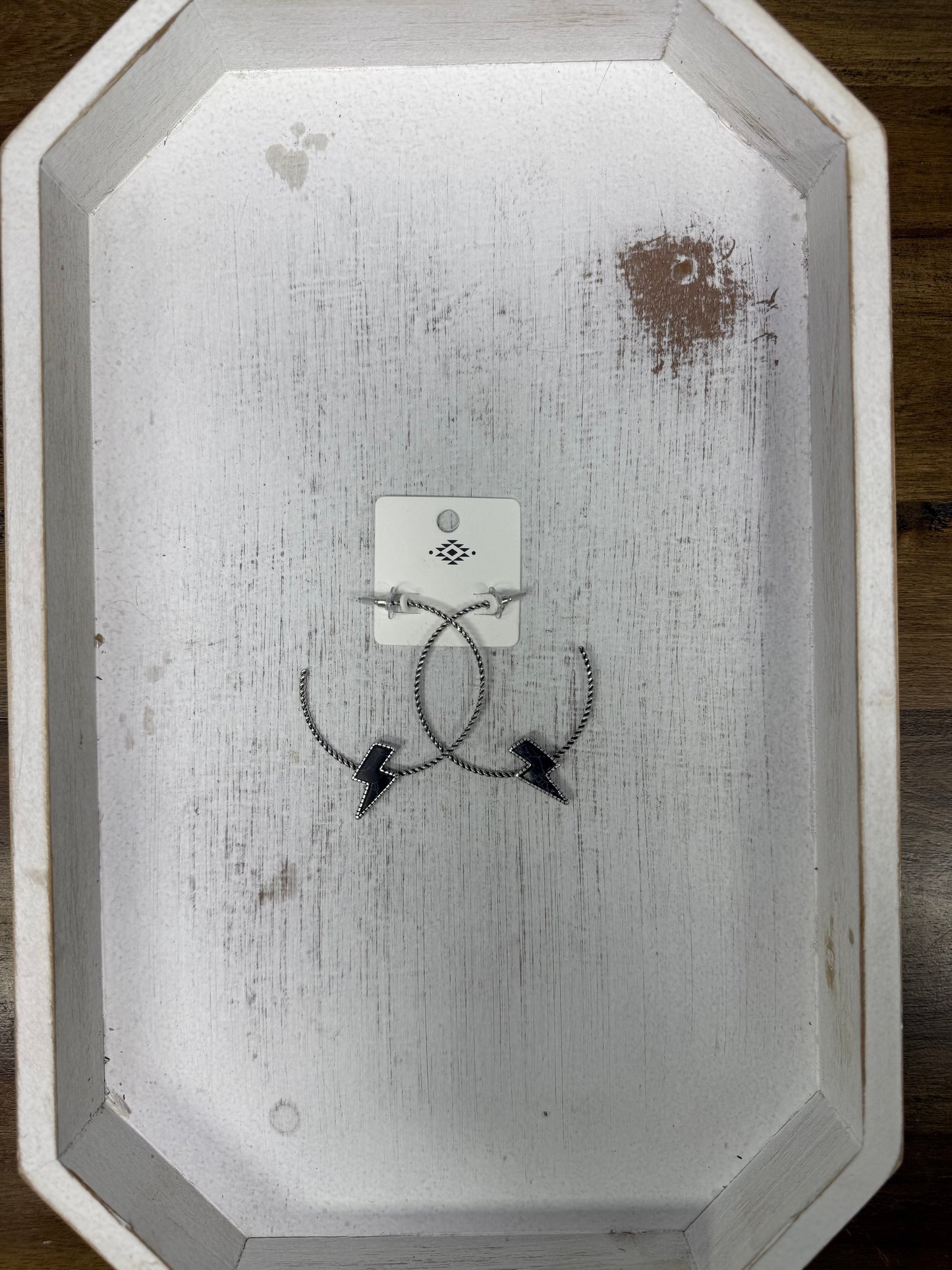Lightning Bolt Hoops (FINAL SALE)