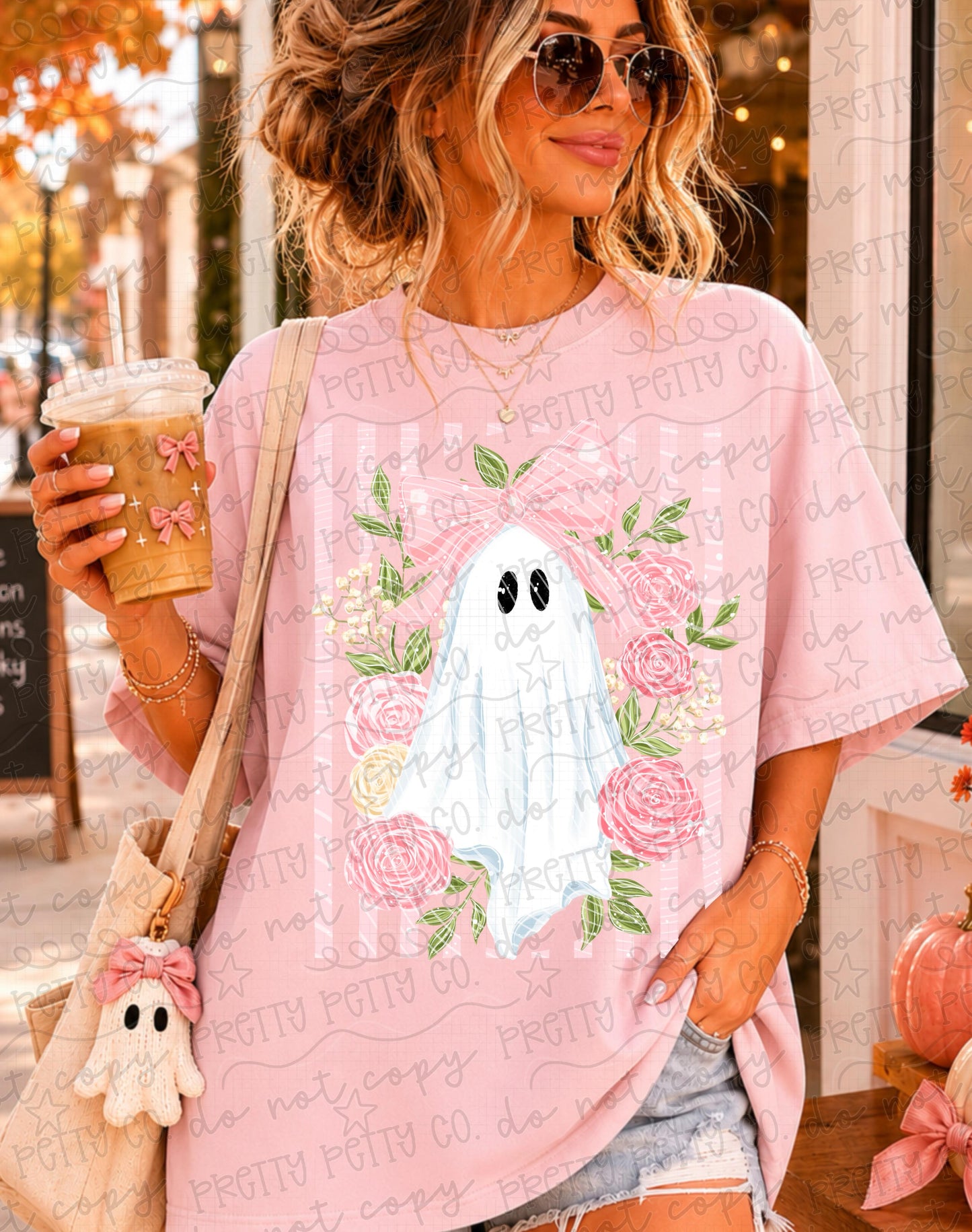Cute Ghost Spooky Season Halloween Graphic Tee