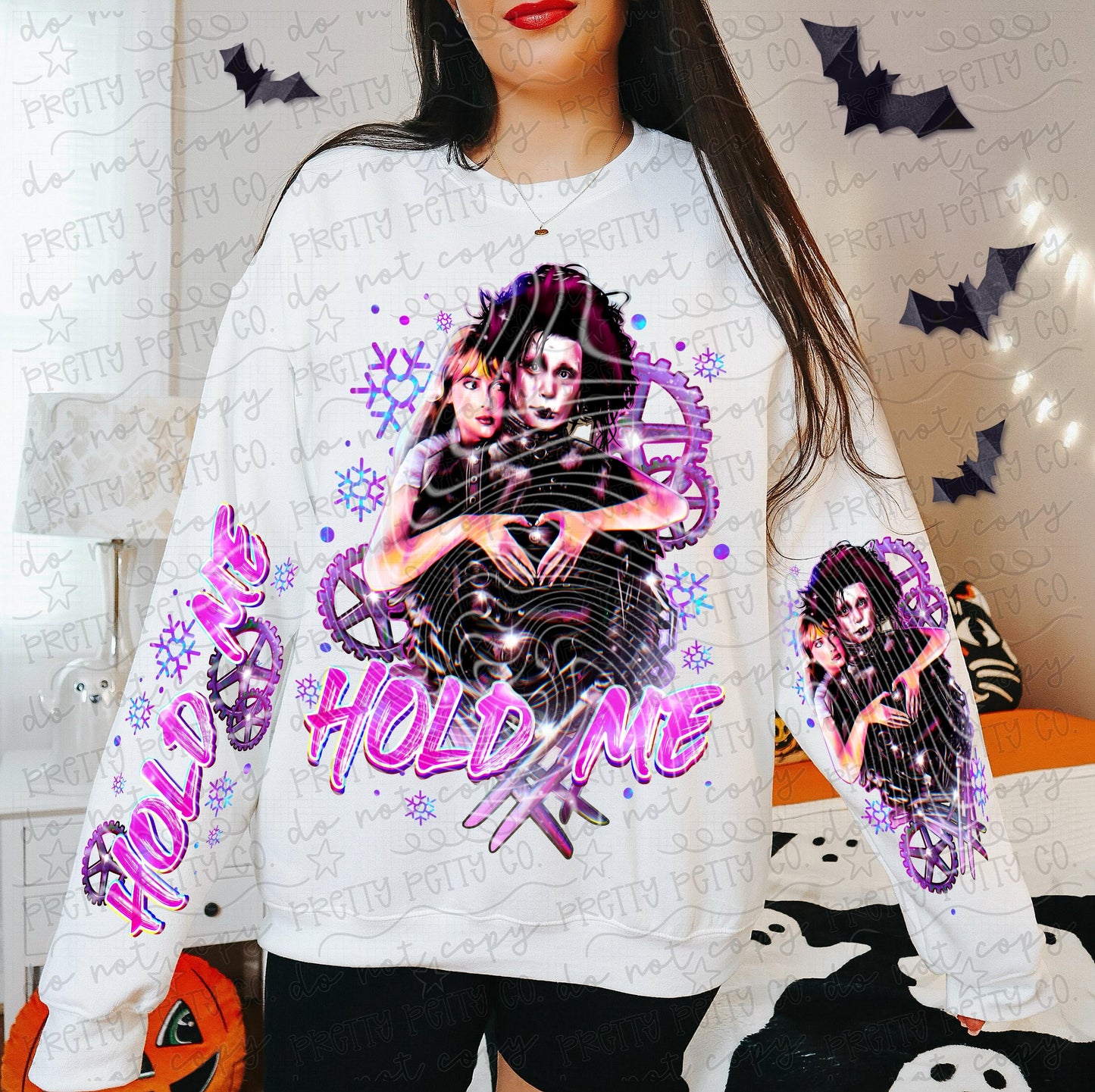 Hold Me Spooky Graphic Tee | Creepy Cute Gothic Shirt | Dark Whimsy Horror Apparel
