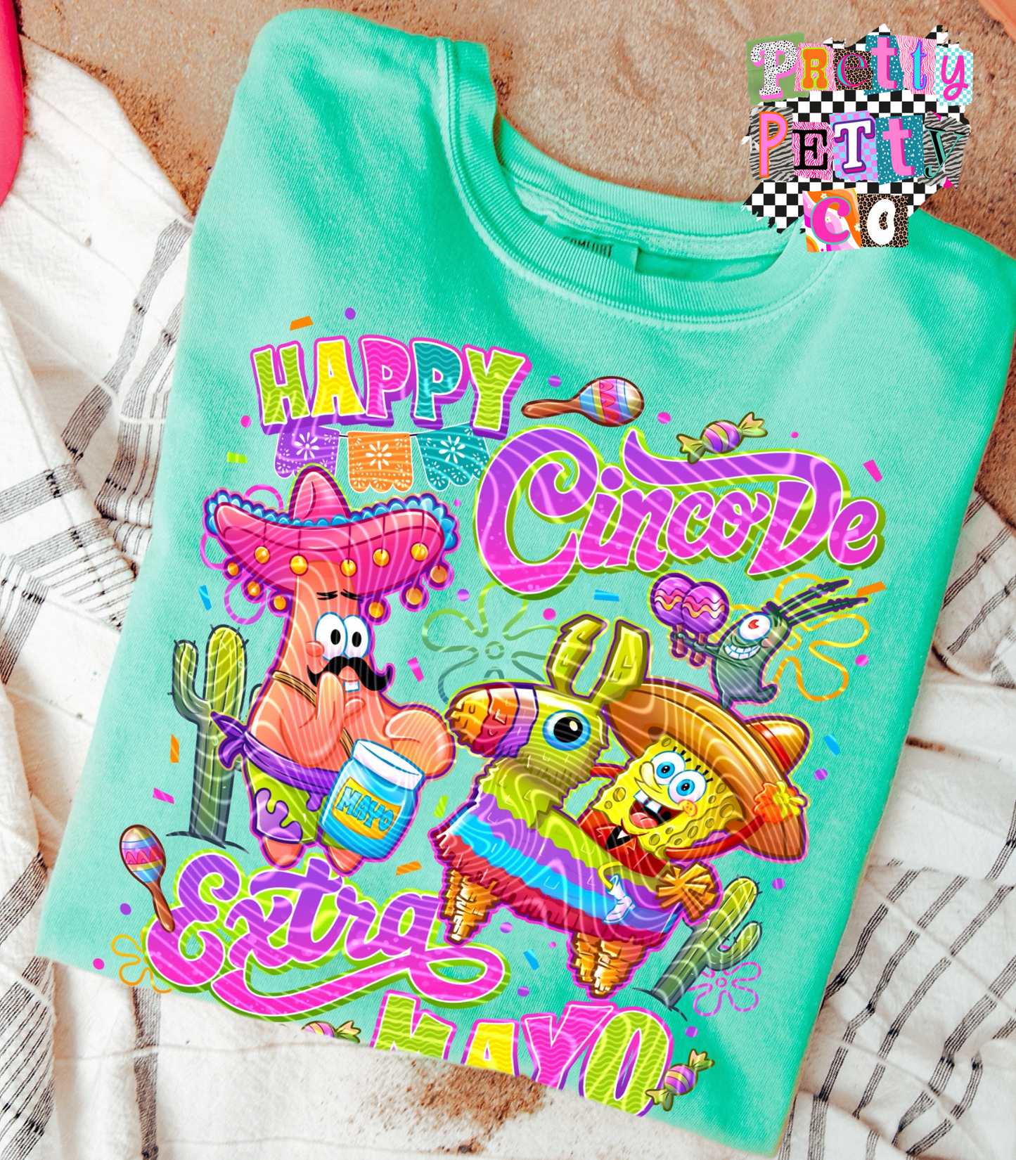 SpongeBob Fiesta Shirt – Cinco de Mayo Graphic Tee
