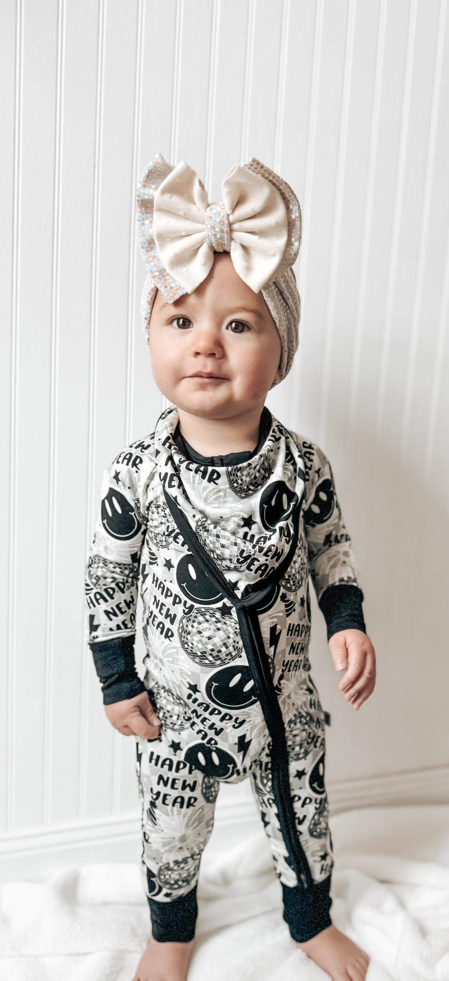 Happy New Year Bamboo Bib (FINAL SALE)