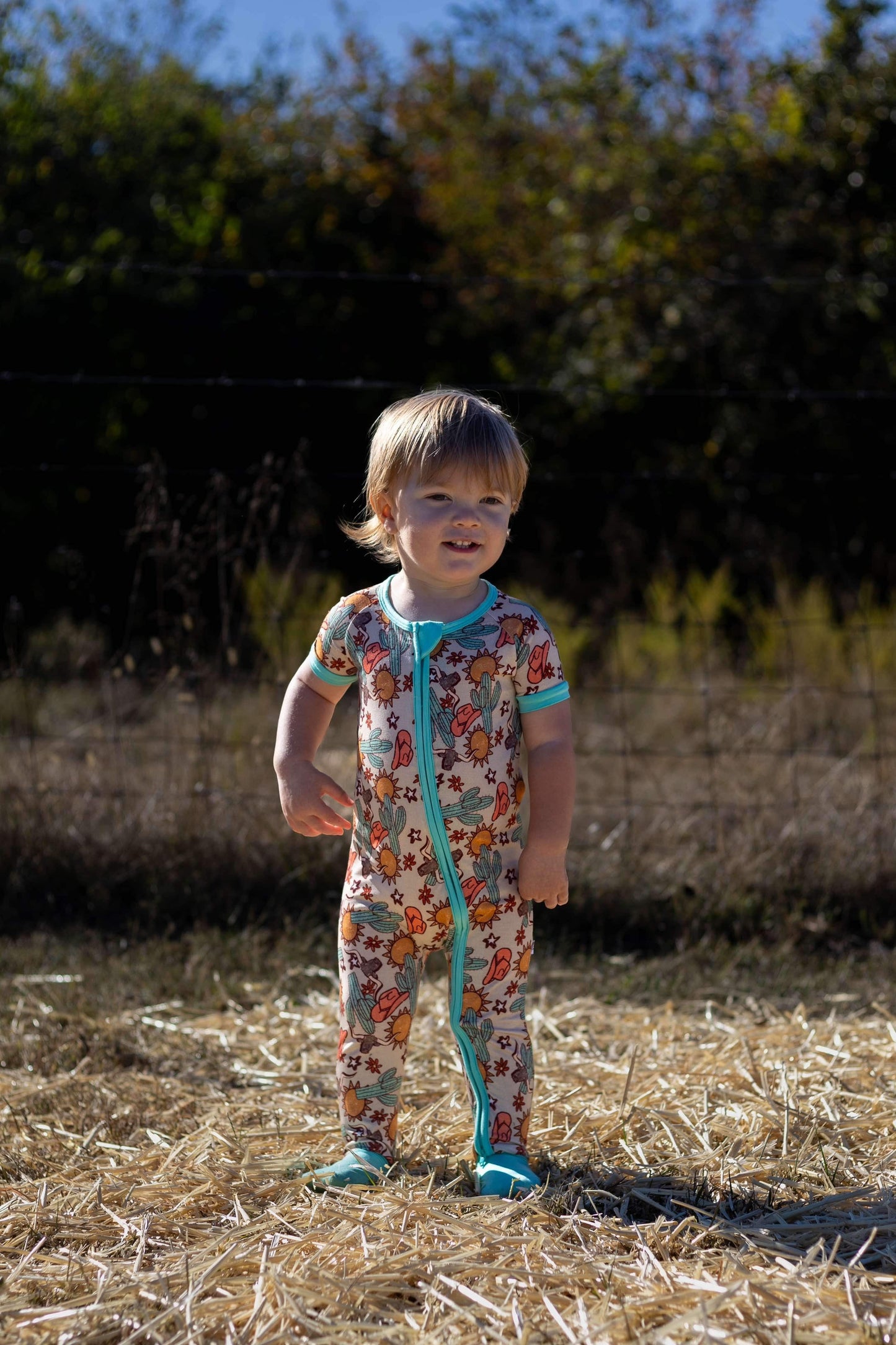 12/18 Months Wild West Short Sleeve Bamboo Sleeper (FINAL SALE)