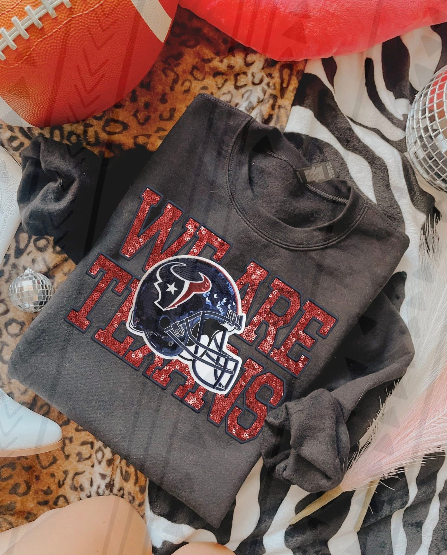 Football Fan Faux Embroidery Shirt – Trendy Sports & Team Spirit Graphic Tee – Unisex DTF Print – Youth & Adult Sizes