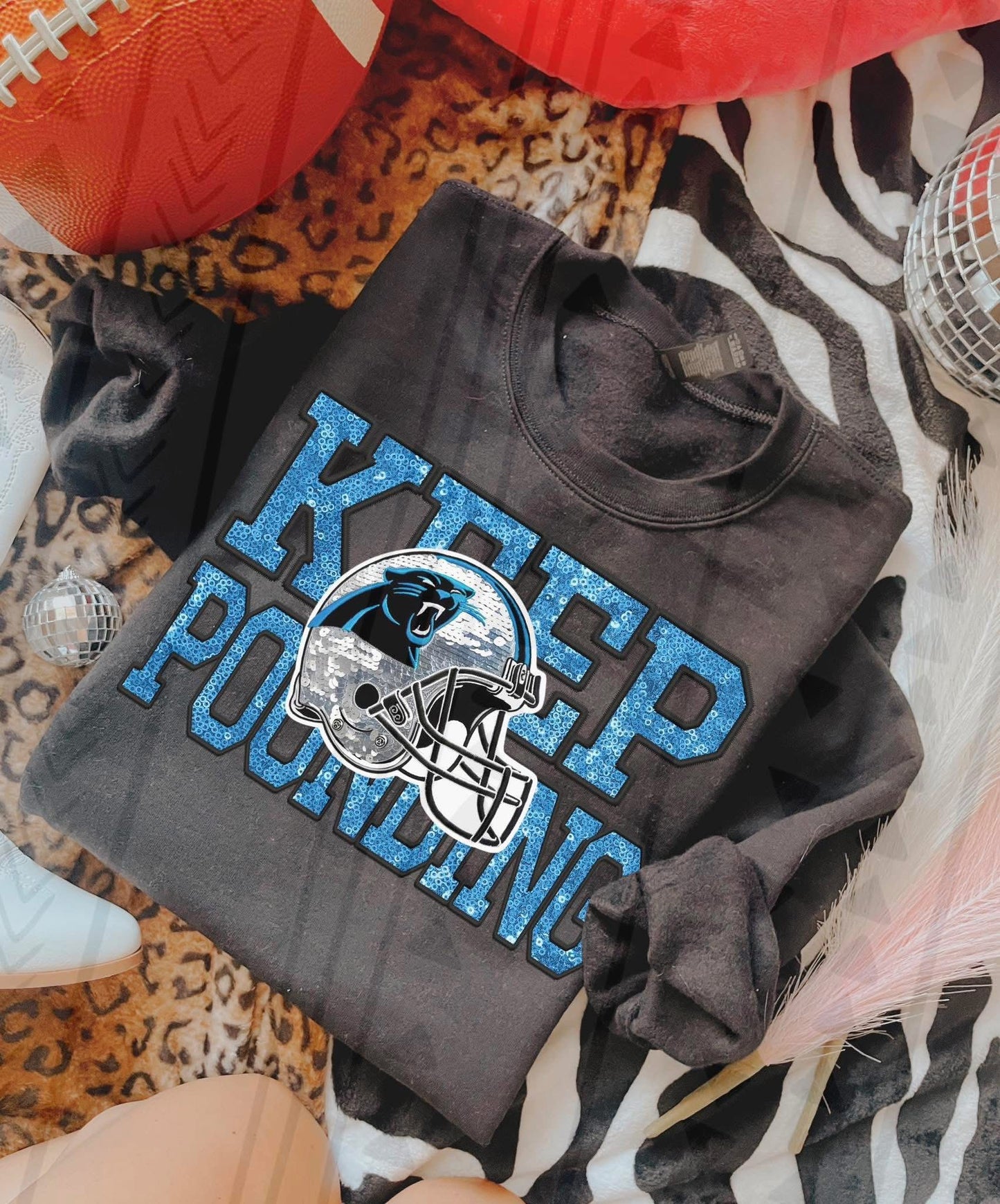 Football Fan Faux Embroidery Shirt – Trendy Sports & Team Spirit Graphic Tee – Unisex DTF Print – Youth & Adult Sizes