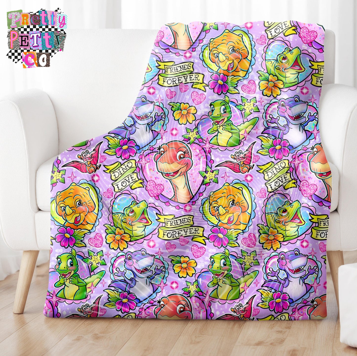 Dinosaurs Blanket – Plush Throw, Soft Cozy Dinosaur Fan Blanket, Limited Edition