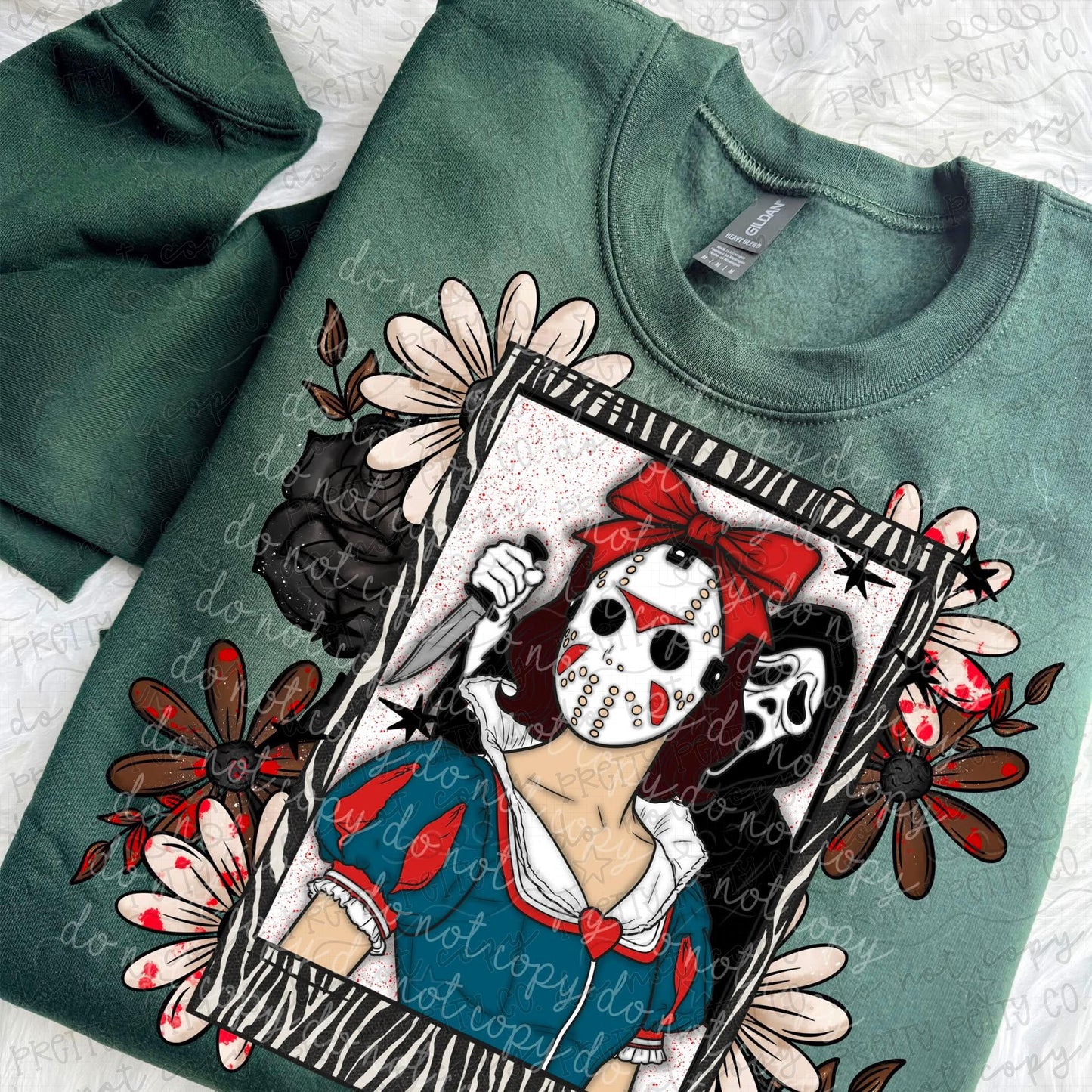 Horror Princess Mask Shirt | Slasher Princess Graphic Tee | Horror Halloween Shirt for Women