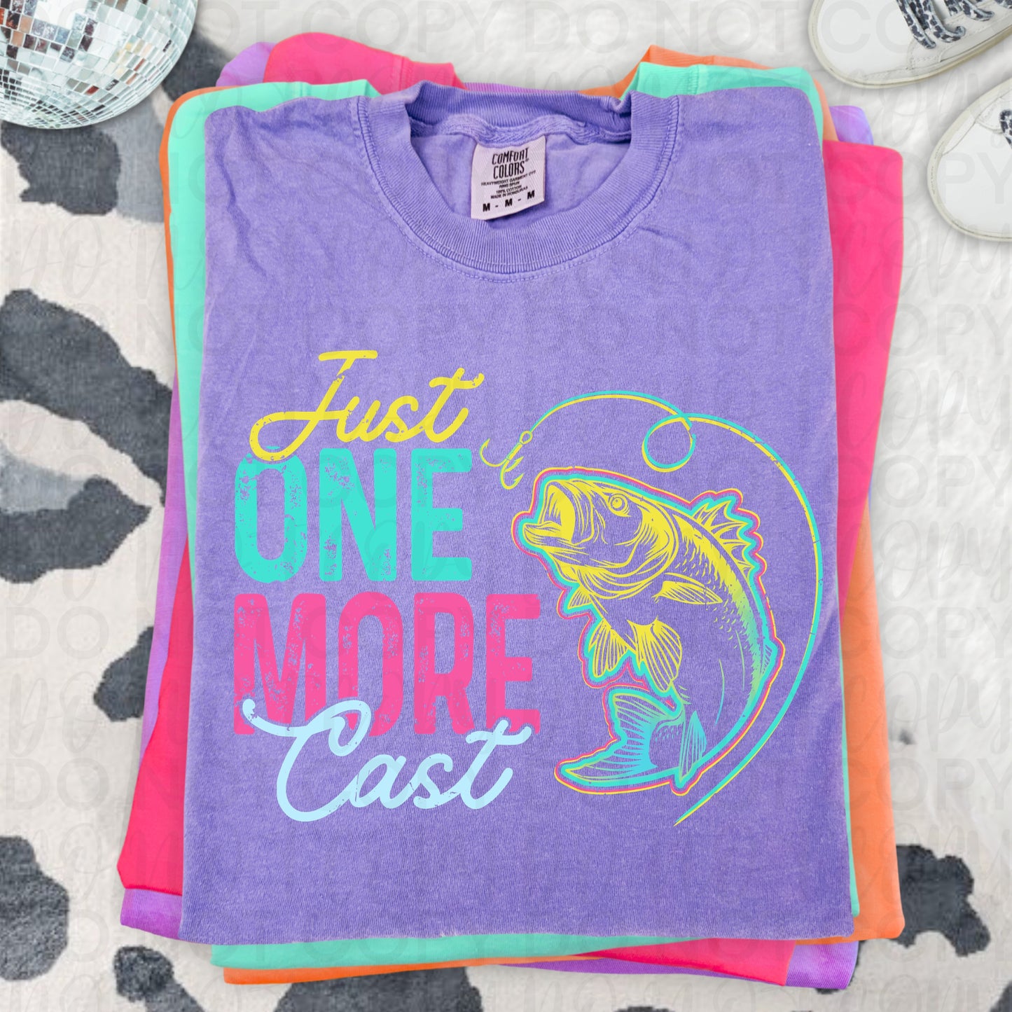 Cast Fishing Graphic Tee, Funny Fishing Crew Shirt, Lake Life Family Design, Comfort Colors, Youth & Adult Sizing