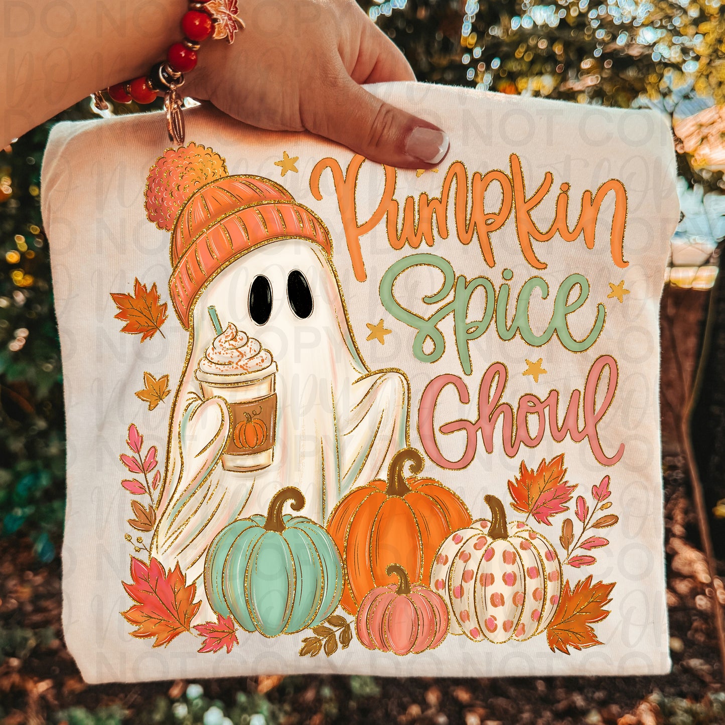 Pumpkin Spice Ghoul Shirt | Cute Ghost Fall Graphic Tee | Pumpkin Spice Lover T-Shirt | Autumn Halloween Shirt