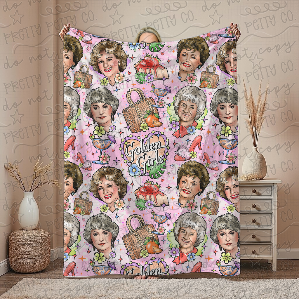 Golden Girls Blanket – Plush Throw, Soft Cozy 80s/90s Nostalgic Fan Blanket, Exclusive Limited Edition