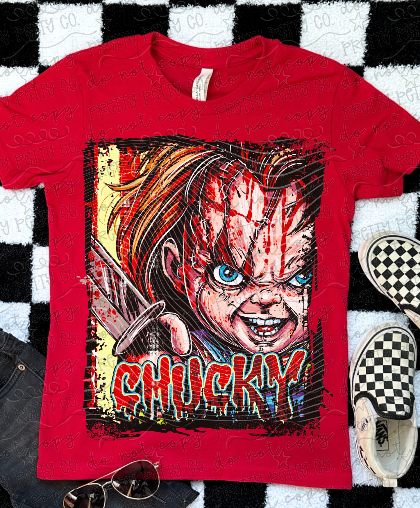 Scary Killer Doll Halloween Shirt | Vintage Horror Movie Inspired Graphic Tee