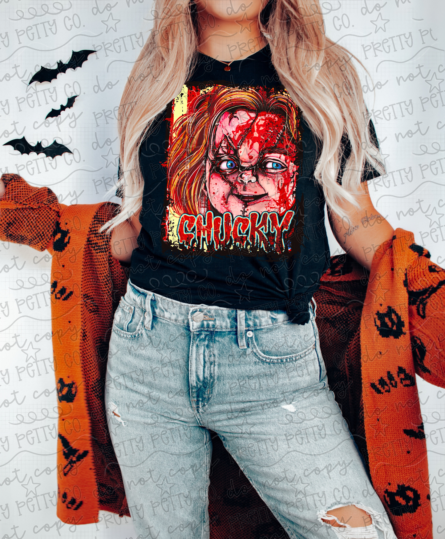 Scary Killer Doll Halloween Shirt | Vintage Horror Movie Inspired Graphic Tee