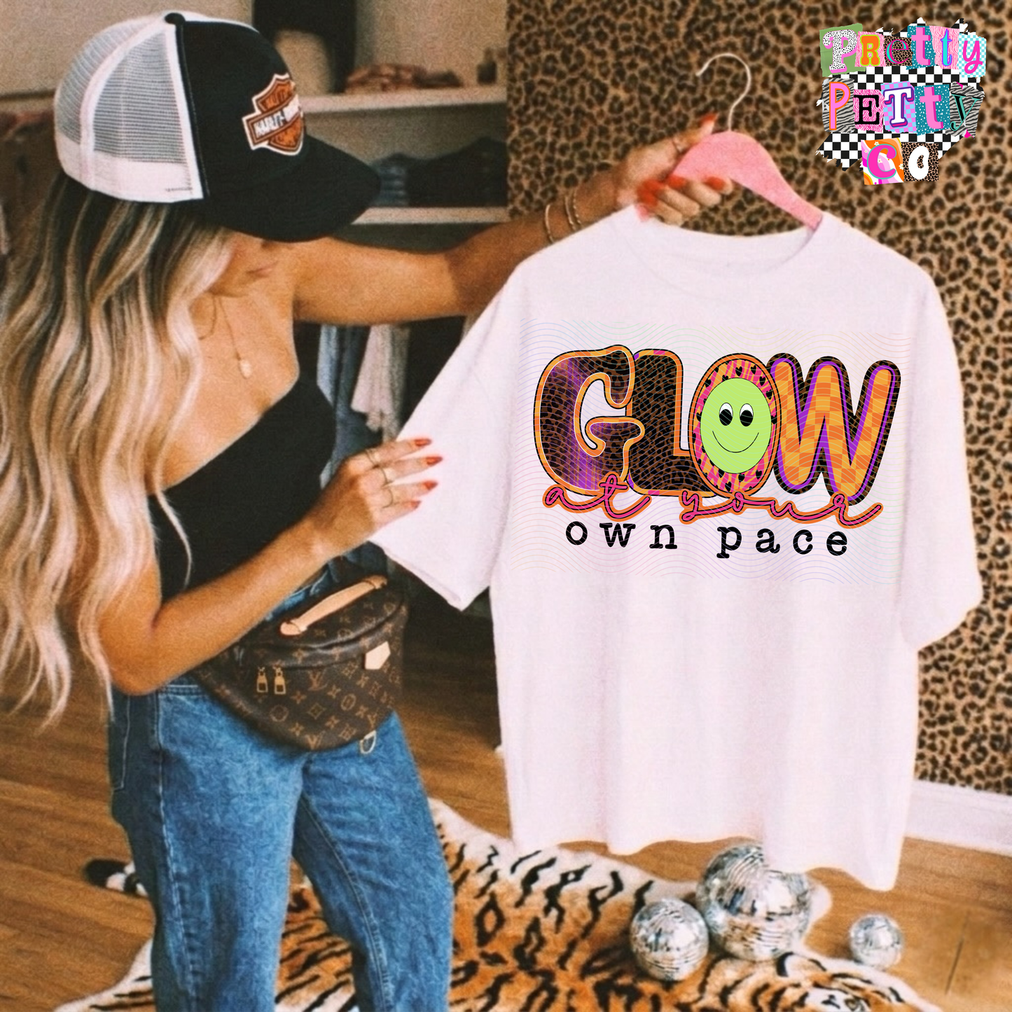 Glow At Your Own Pace Tee | Mental Health Awareness Shirt | Self Growth Affirmation Tee