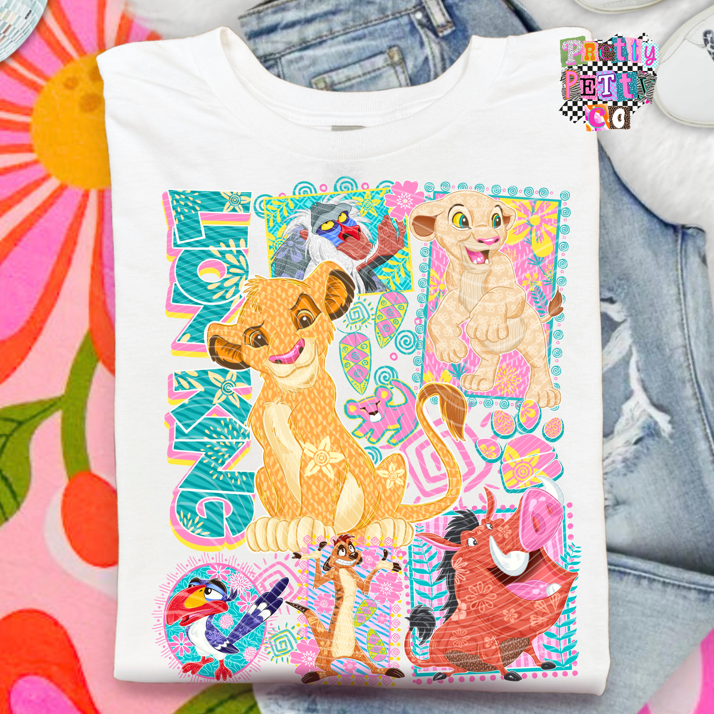 Retro Lion King Shirt for Women – Vintage Lion Graphic Tee – Safari Wildlife T‑Shirt – Boho Animal Retro Vibes Top