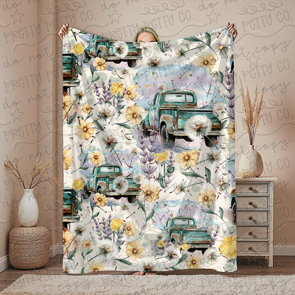 Dandelion Plush Blanket – Cozy Throw for Fans & Collectors