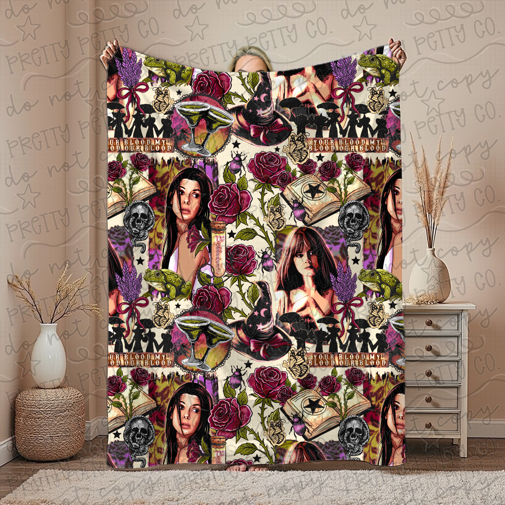 Practical Magic Blanket – Plush Throw, Soft Cozy Witchy Fan Blanket, Exclusive Limited Edition