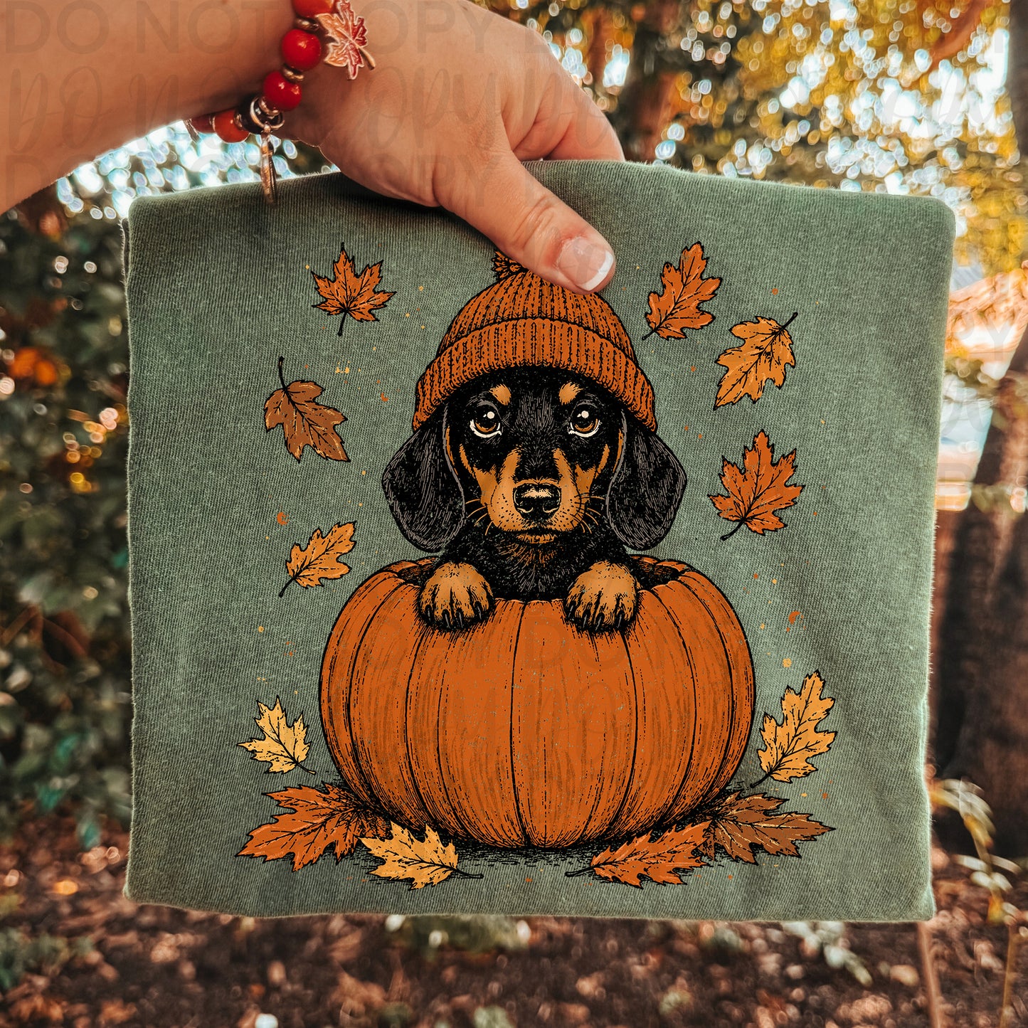 Dachshund Fall Shirt | Cute Weenie Dog Pumpkin Tee | Autumn Dog Lover Shirt | Pumpkin Patch Doxie Graphic Tee | Cozy Fall Comfort Colors Shirt