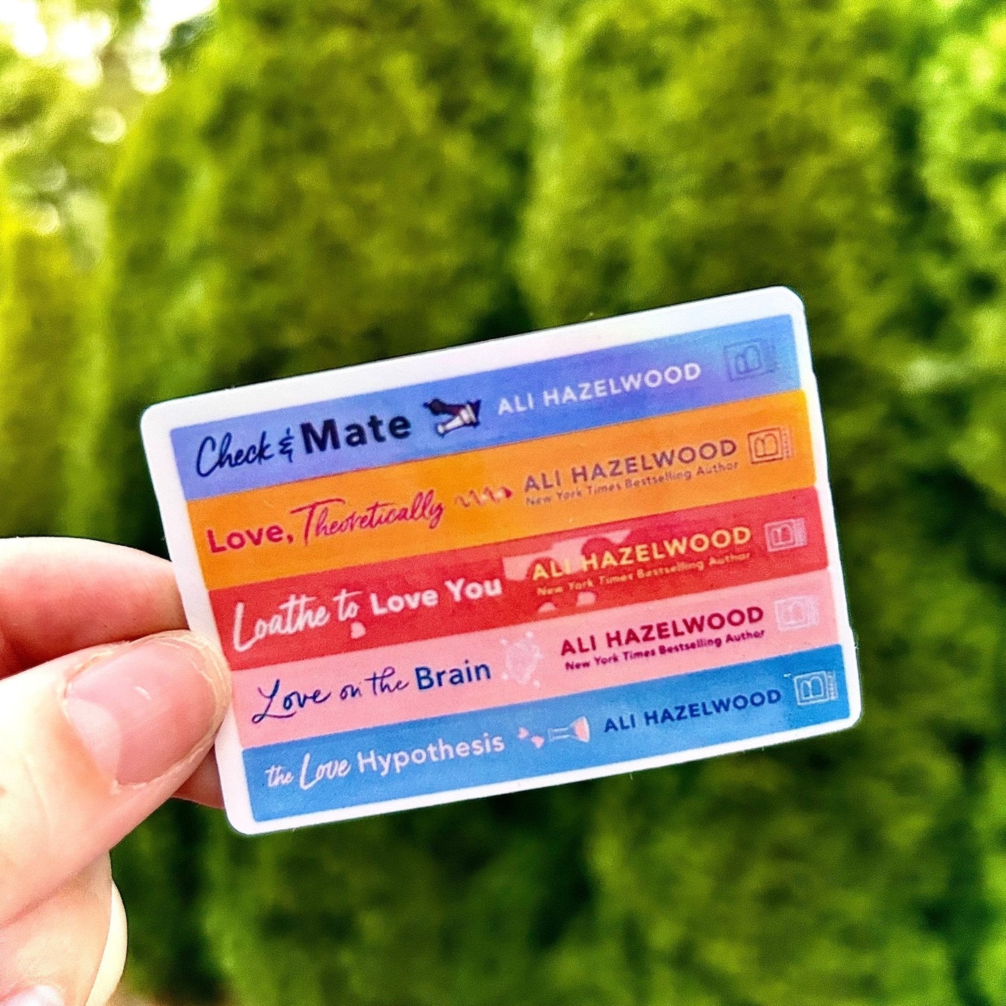Ali Hazelwood Bookstack Sticker