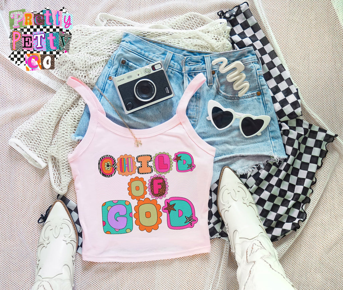 Christian Faith Graphic Tank | Child of God Shirt | Inspirational Religious Tank Top - Pretty Petty Co