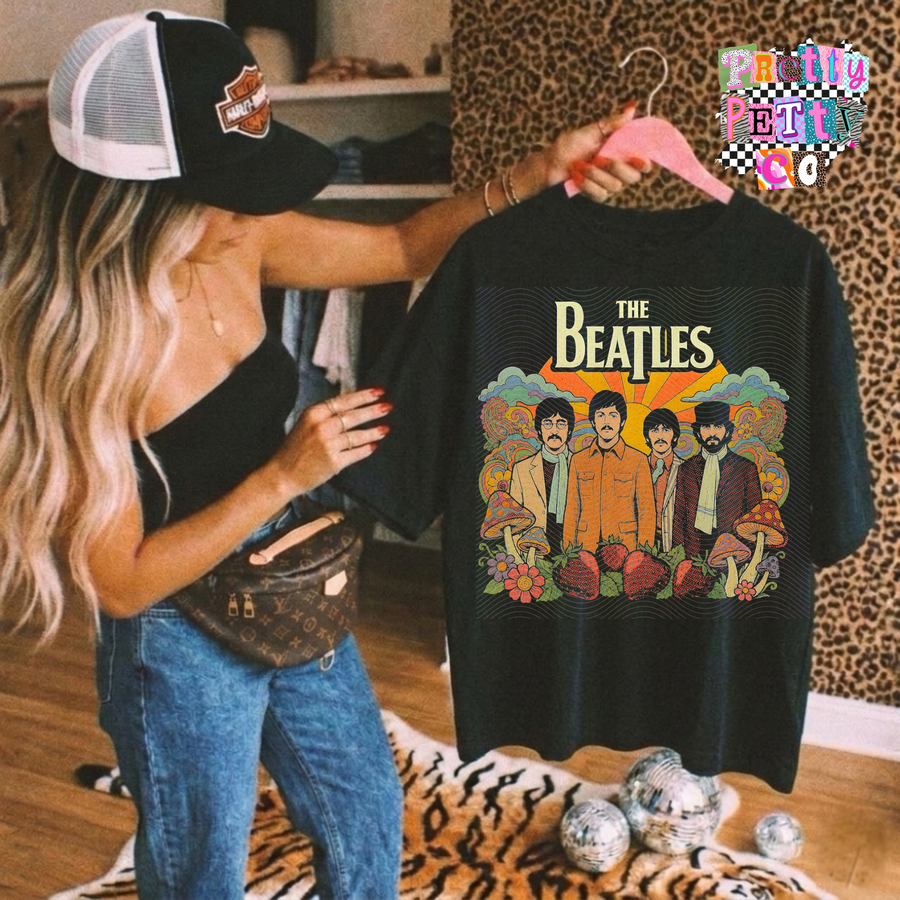 Vintage Band Tee – Classic Rock Graphic Shirt, Retro Music Apparel - Pretty Petty Co