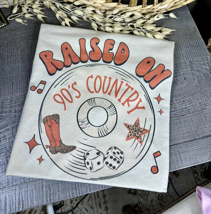 Raised on 90’s Country (Gildan Tee) - Pretty Petty Co