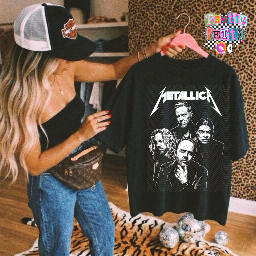Vintage Band Tee – Classic Rock Graphic Shirt, Retro Music Apparel - Pretty Petty Co