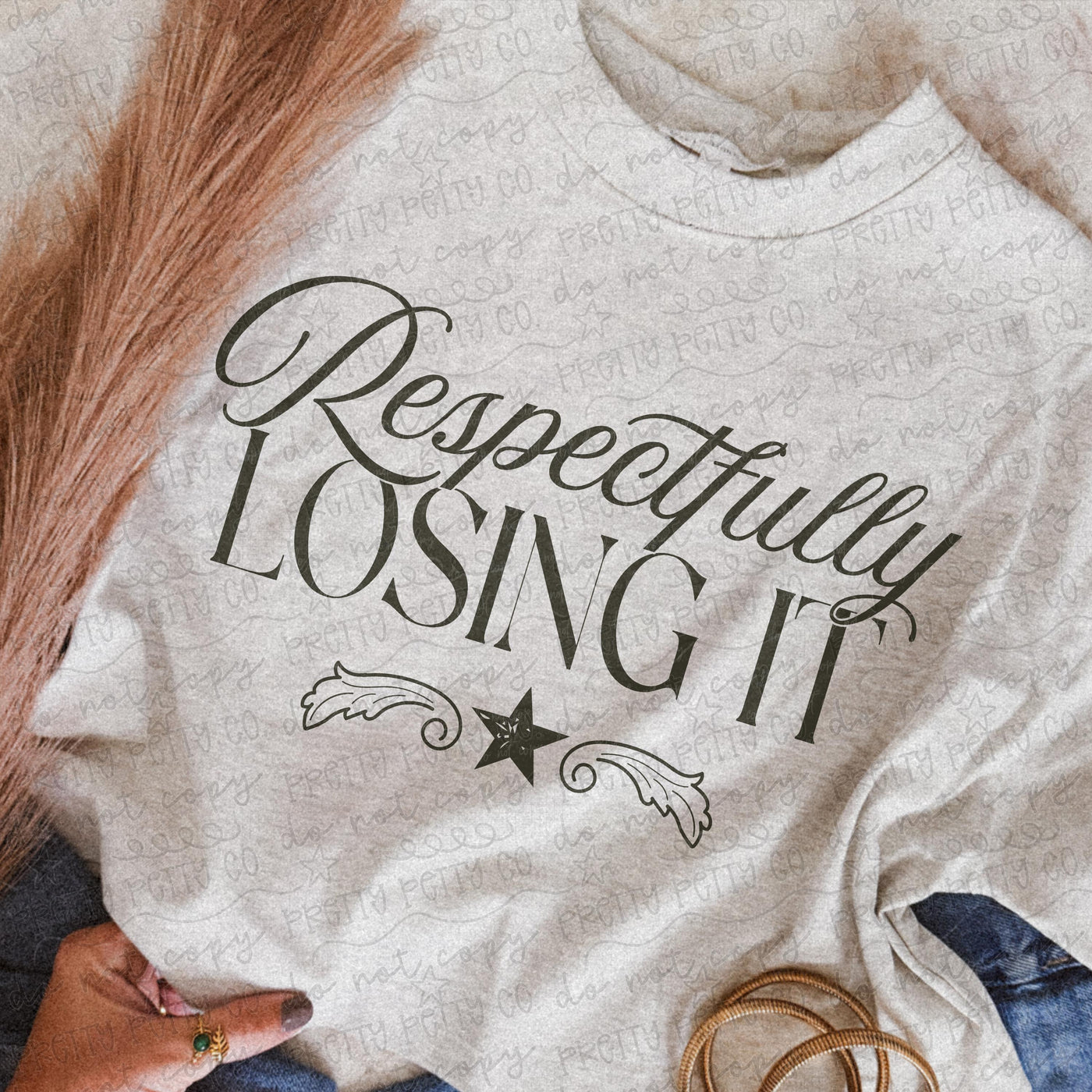 Respectfully Losing It Shirt | Funny Mental Health Graphic Tee | Sarcastic Overwhelmed T-Shirt