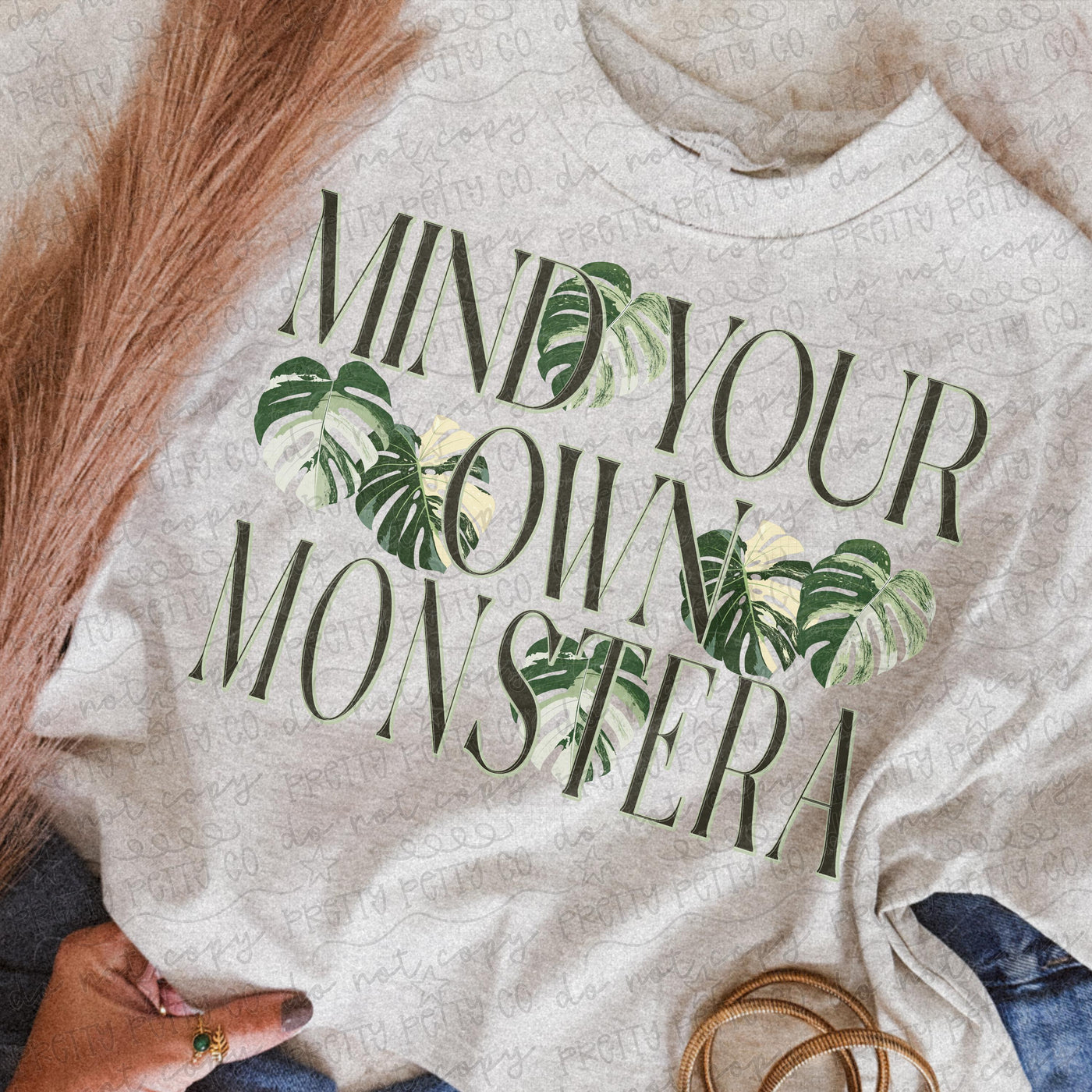Mind Your Own Monstera Shirt | Funny Plant Lover Graphic Tee | Introvert Houseplant T-Shirt