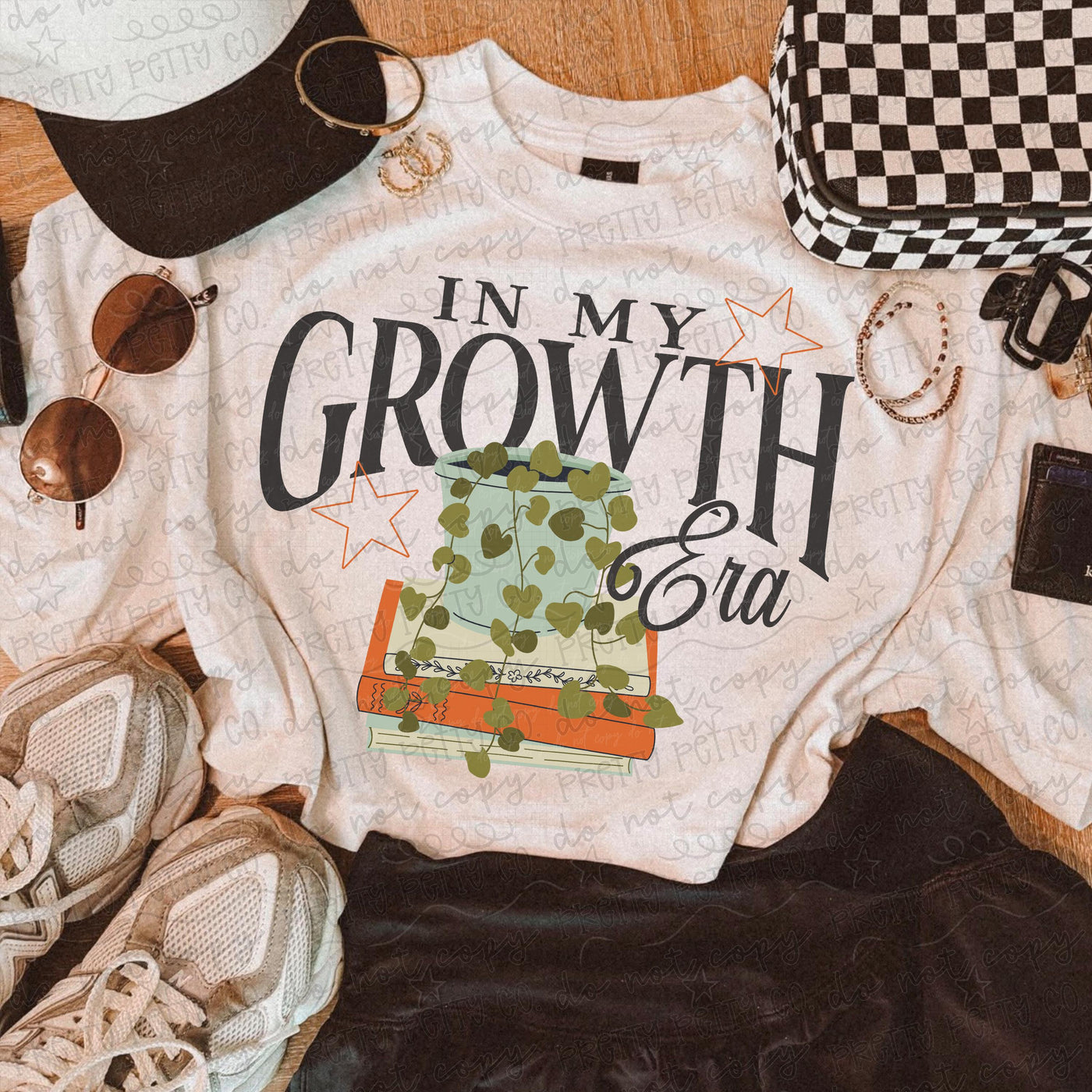 In My Growth Era Shirt | Self Growth Graphic Tee | Inspirational Plant Lover T-Shirt