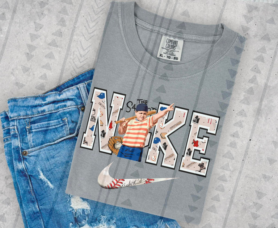 Retro Little League Graphic Tee – Backyard Baseball Adventure Swoosh Shirt – Gildan Adult & Youth Unisex – DTF Printed Nostalgia Tee - Pretty Petty Co
