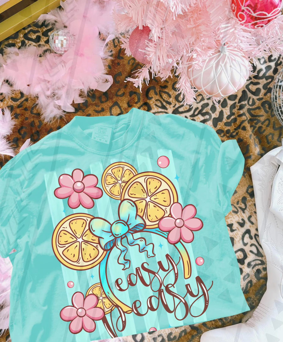 Retro Mouse Graphic Shirt | Funny Easy Peasy Cartoon Tee | Comfort Colors Graphic Tee - Pretty Petty Co
