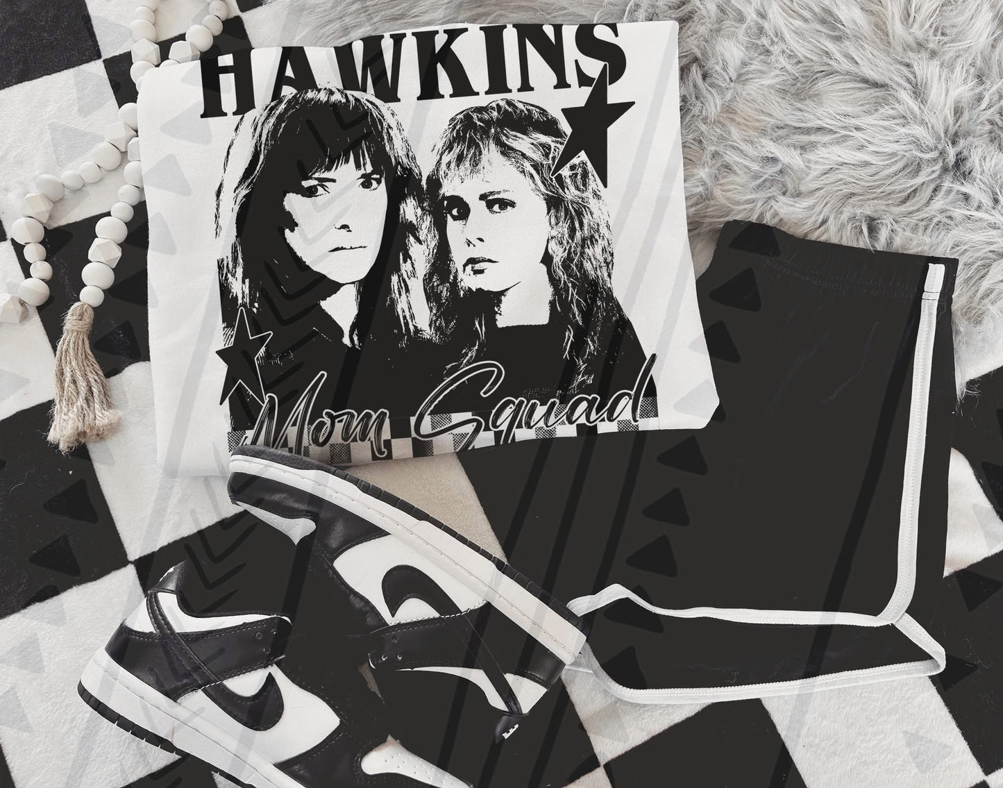 ST “Hawkins Mom Squad” Graphic Tee – Popular TV Show Fan Shirt – Unisex DTF Print – Kids & Adult Sizes