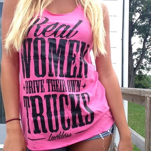Real Women Drive Their Own Trucks Tank Top - Pretty Petty Co