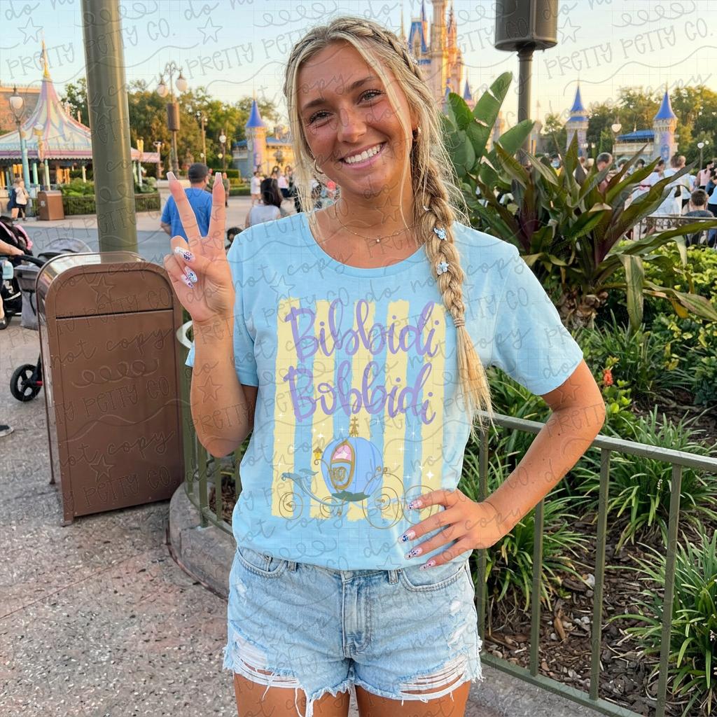 Bibbidi Bobbidi Magical Carriage Tee | Fairytale Magic Vacation Shirt | Princess Castle Tee