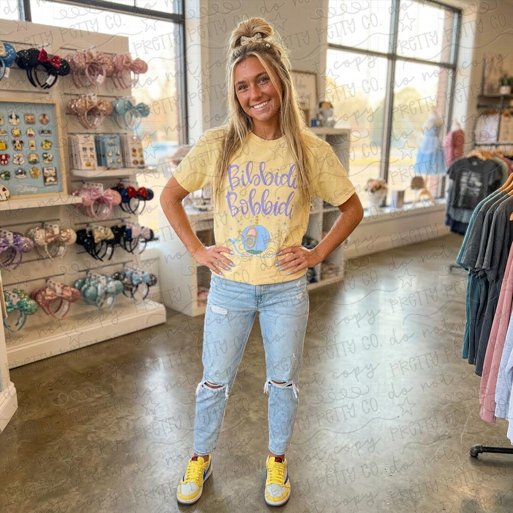 Bibbidi Bobbidi Magical Carriage Tee | Princess Magic Graphic Shirt | Magical Vacation Tee