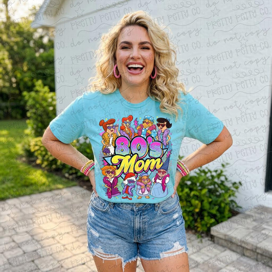 80s Mom Shirt Comfort Colors Vintage Graphic Tee Retro Cartoon Mama Shirt Nostalgic Mom Tee Gift for Mom - Pretty Petty Co