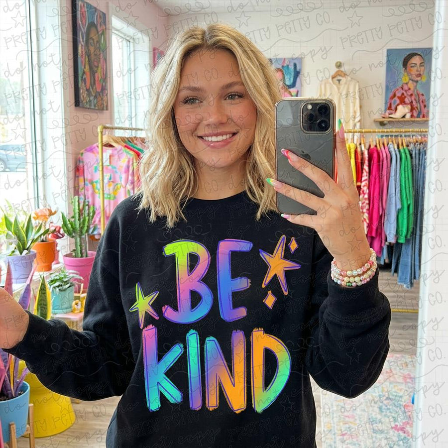 Be Kind Graphic Tee, Inspirational Shirt, Kindness Quote Tee, Positive Vibes Shirt, Mental Health Awareness Tee, Retro Inspirational Tee, Comfort Colors Graphic Tee, Motivational Shirt - Pretty Petty Co