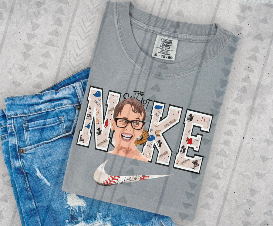 Retro Little League Graphic Tee – Backyard Baseball Adventure Swoosh Shirt – Gildan Adult & Youth Unisex – DTF Printed Nostalgia Tee - Pretty Petty Co