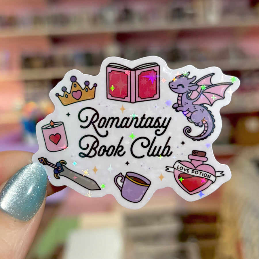 Romantasy Book Club Symbols Sticker - Pretty Petty Co