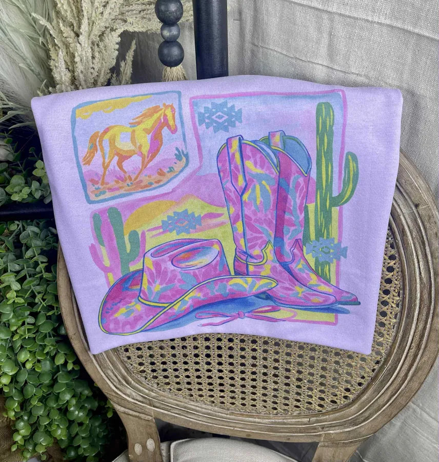 Boots and Hat (Gildan Tee) - Pretty Petty Co
